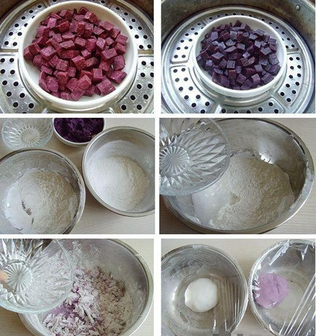 合家團(tuán)圓—紫薯琉璃湯圓的做法圖文步驟