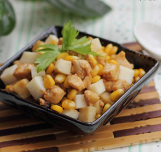 山藥玉米粒炒雞丁的做法 山藥玉米粒炒雞丁的做法