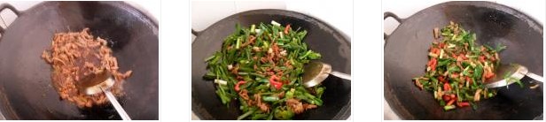 蒜葉炒肉絲的做法圖文步驟