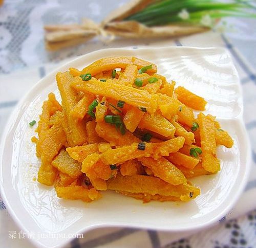 秋季家常菜 咸鴨蛋黃炒南瓜的做法 秋季家常菜 咸鴨蛋黃炒南瓜的做法