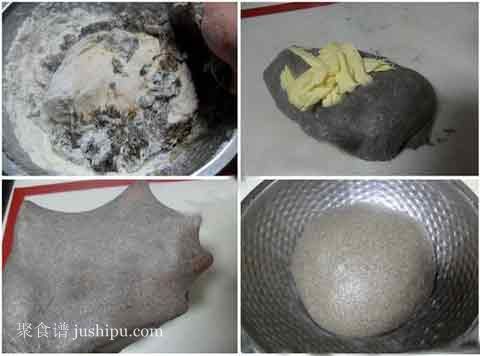 發(fā)酵26小時的烏發(fā)健腦養(yǎng)生面包 蜜核桃芝麻面包的做法 m.sk010.cn