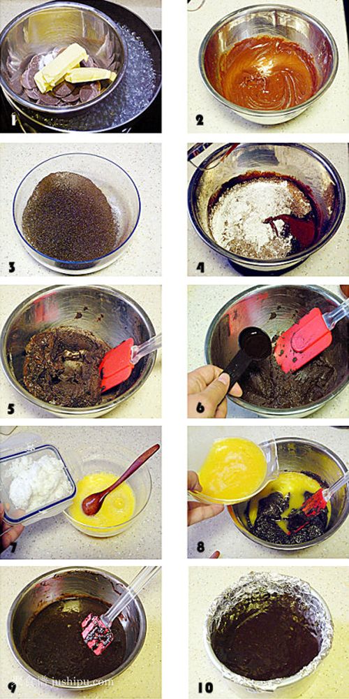 自制美味 意式咖啡巧克力布朗尼的做法 m.sk010.cn