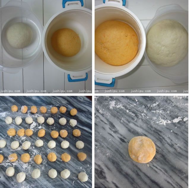 雙色玫瑰饅頭的做法 m.sk010.cn