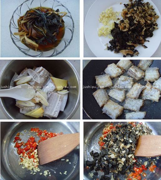 梅干菜燒帶魚(yú)的做法 m.sk010.cn