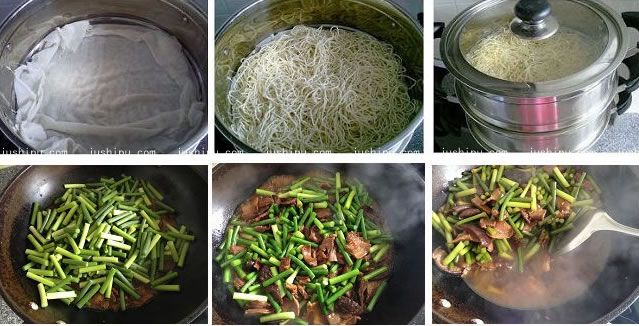 蒜苔燜面的做法 m.sk010.cn