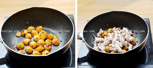 小土豆燒魷魚的做法 m.sk010.cn