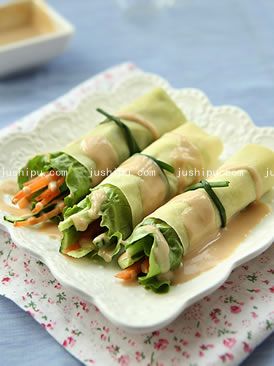 生菜豆皮卷的做法 生菜豆皮卷的做法