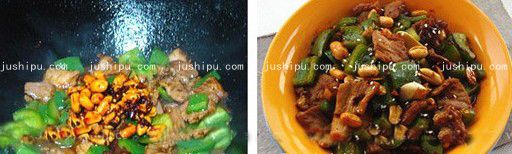 香辣甜椒炒肉片的做法 m.sk010.cn