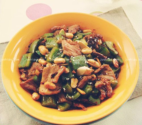 香辣甜椒炒肉片的做法 m.sk010.cn