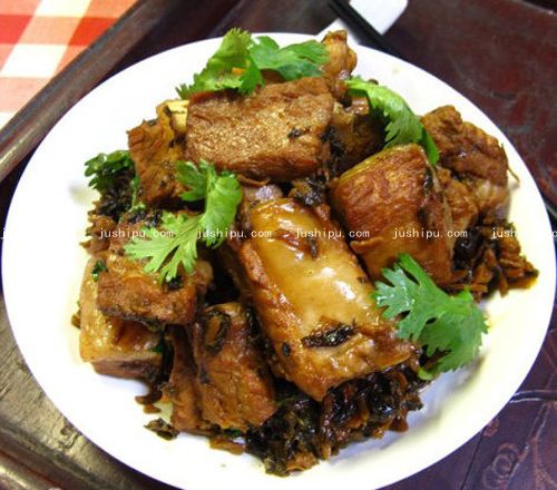 菜干燒肋排的做法 m.sk010.cn