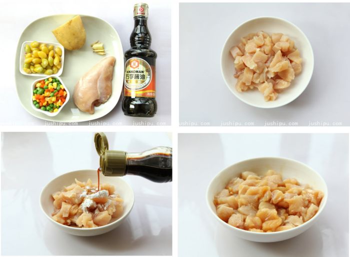 銀杏果醬雞丁的做法 m.sk010.cn