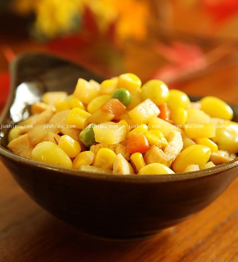 銀杏果醬雞丁的做法 m.sk010.cn