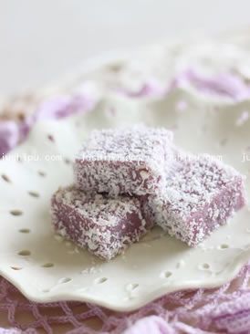 紫薯涼糕的做法 紫薯涼糕的做法