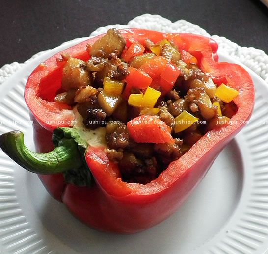 彩椒茄丁盅的做法 m.sk010.cn