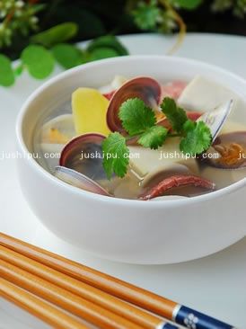 白蛤豆腐湯的做法 白蛤豆腐湯的做法
