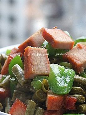 酸豆角炒圓椒的做法 酸豆角炒圓椒的做法