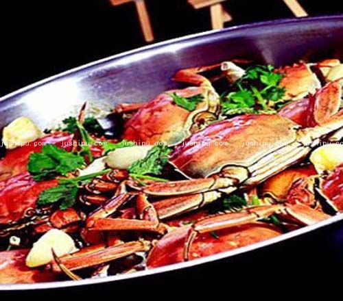 鐵鍋蒜子河蟹的做法 m.sk010.cn