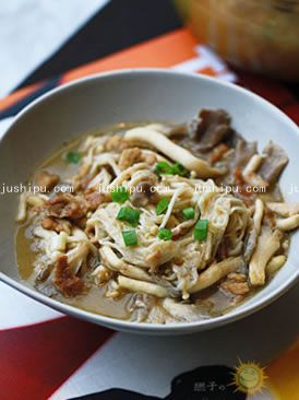 肉絲炒雙菇的做法 肉絲炒雙菇的做法