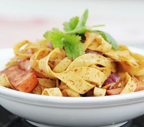 孜然豆腐皮的做法 m.sk010.cn