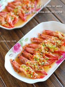 下飯葷菜 彩椒蒸對蝦的做法 下飯葷菜 彩椒蒸對蝦的做法