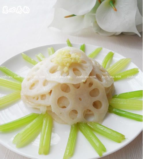 清烹蓮菜西芹的做法 m.sk010.cn