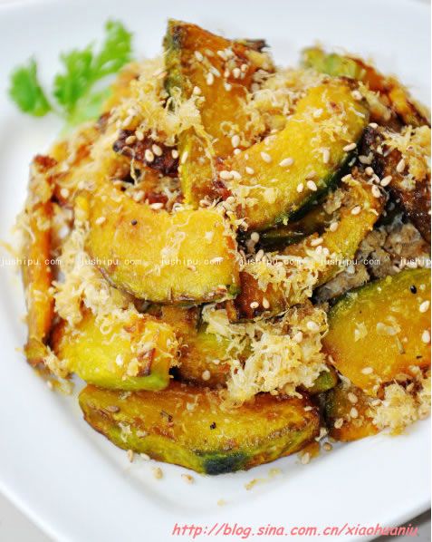 南瓜蟹肉松的做法 m.sk010.cn