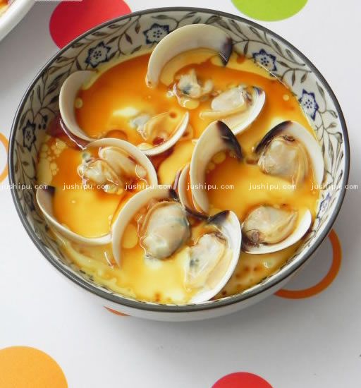 白蛤蒸蛋的做法 m.sk010.cn