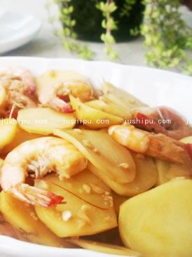 土豆片炒蝦的做法 土豆片炒蝦的做法