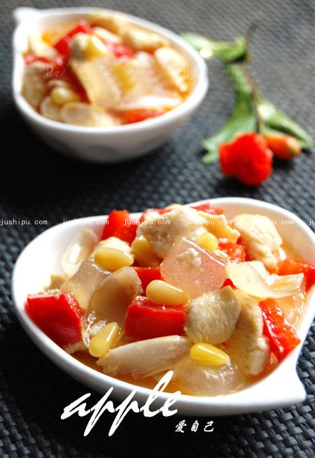 蘆薈百合松仁雞丁的做法 m.sk010.cn