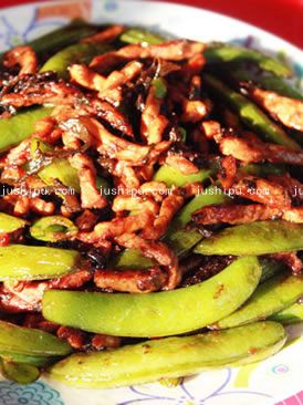橄欖菜甜豆炒肉絲的做法 橄欖菜甜豆炒肉絲的做法