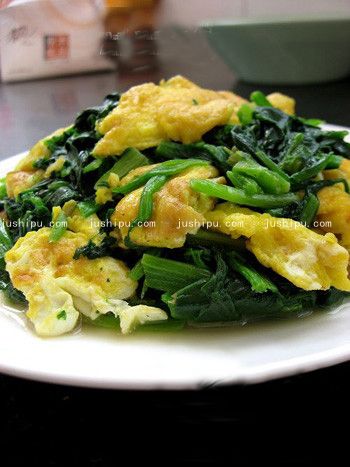 蛋炒菠菜的做法 m.sk010.cn