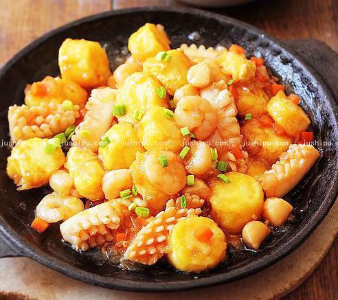 鐵板三鮮的做法 m.sk010.cn