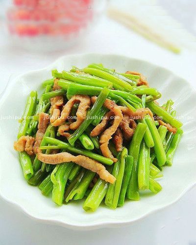 空心菜梗炒肉絲的做法 m.sk010.cn