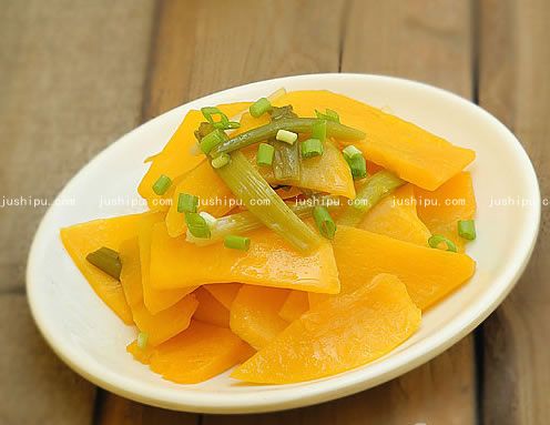 蔥油爽脆南瓜的做法 m.sk010.cn