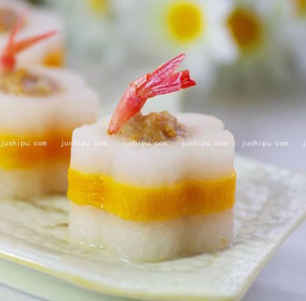 花式蘿卜釀蝦球的做法 m.sk010.cn